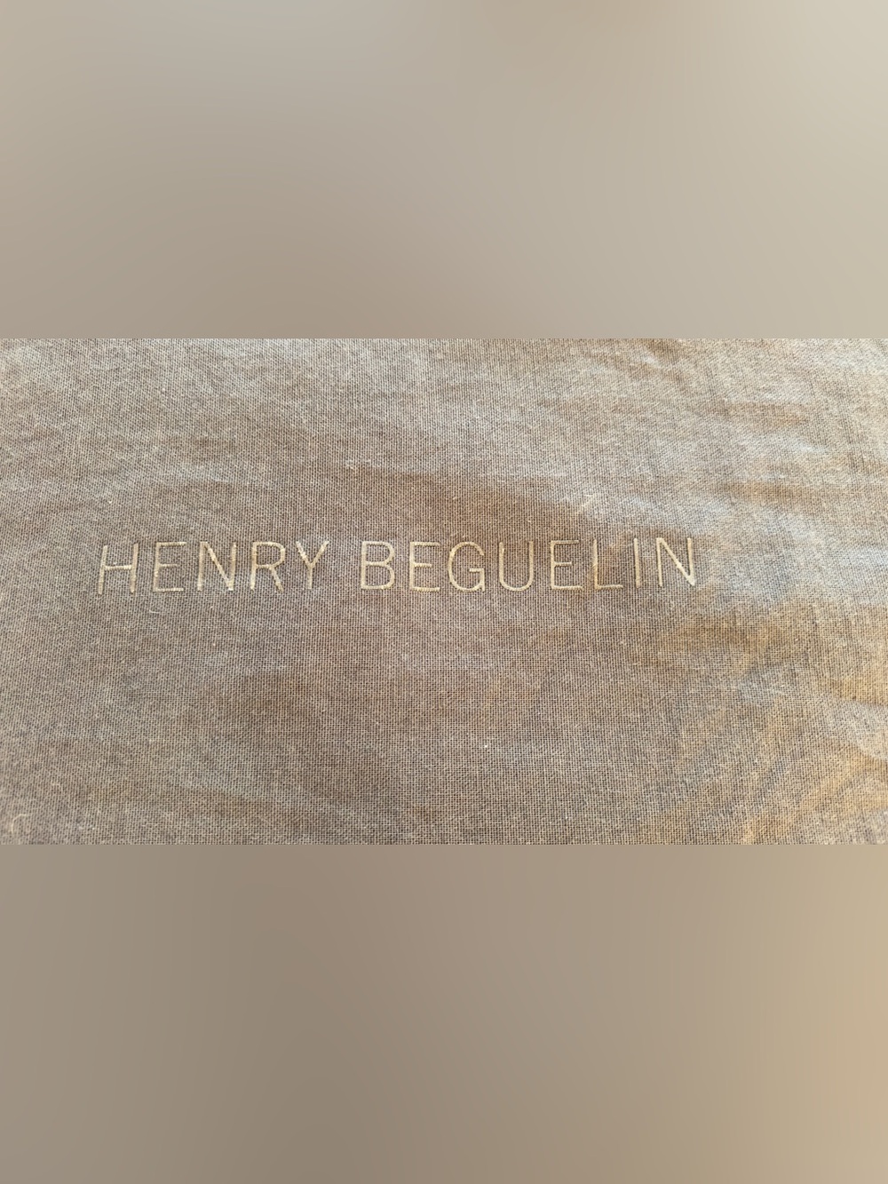 Henry Beguelin Gray Dust Bag
